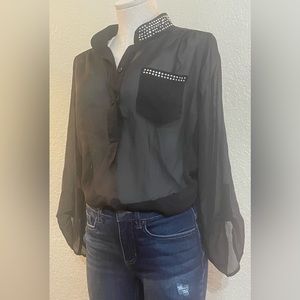 Black Sheet button up